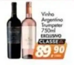 Delta Supermercados Vinho Argentino Trumpeter oferta