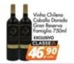 Delta Supermercados Vinho chileno caballo dorado gran reserva famiglia oferta