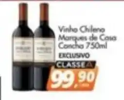 Delta Supermercados Vinho chileno marques de casa oferta