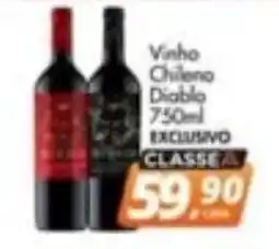 Delta Supermercados Vinho Chileno Diablo oferta