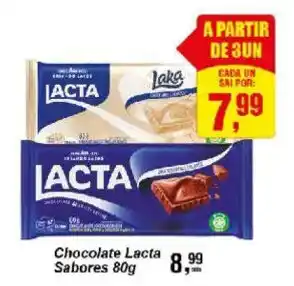 Chocolate lacta sabores