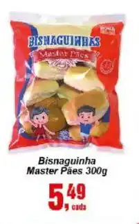 Negreiros Bisnaguinha master pães oferta