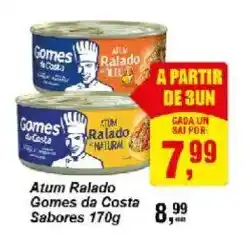 Negreiros Atum Ralado Gomes da Costa Sabores oferta