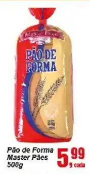 Negreiros Pão de Forma Master Pães oferta
