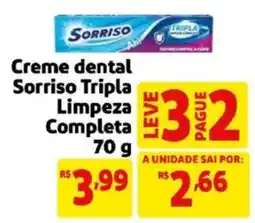 Mercado Extra Creme dental Sorriso Tripla Limpeza Completa oferta