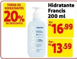 Mercado Extra Hidratante francis oferta