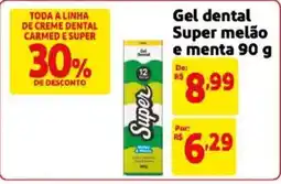 Mercado Extra Gel dental super melão e menta oferta