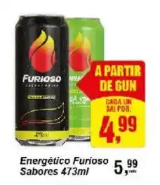 Negreiros Energético Furioso Sabores oferta