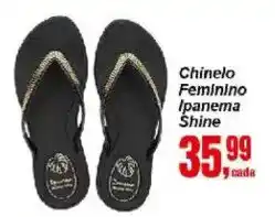 Negreiros Chinelo Feminino Ipanema Shine oferta