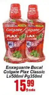 Negreiros Enxaguante Bucal Colgate Plax Classic oferta