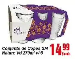 Negreiros Conjunto de Copos SM Nature oferta