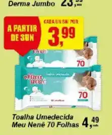 Negreiros Toalha Umedecida Meu Nenê 70 Folhas oferta