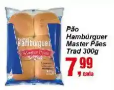 Negreiros Pão Hambúrguer Master Pães oferta