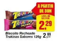 Negreiros Biscoito recheado trakinas sabores oferta