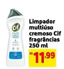 Mercado Extra Limpador multiuso cremoso Cif fragrâncias oferta