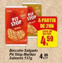 Negreiros Biscoito Salgado Pit Stop Marilan Sabores oferta