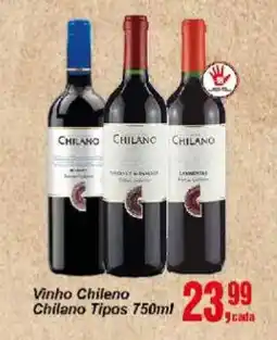 Negreiros Vinho chileno chilano tipos oferta