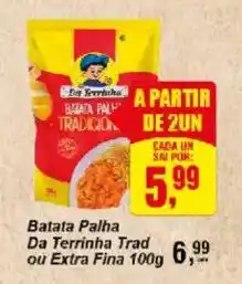 Negreiros Batata Palha Da Terrinha Trad ou Extra Fina oferta