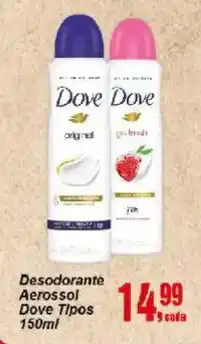 Negreiros Desodorante Aerossol Dove Tipos oferta
