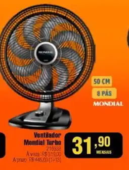 Berlanda Ventilador Mondial Turbo oferta