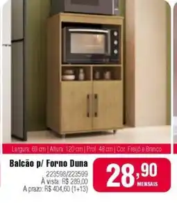 Berlanda Balcão p/ Forno Duna oferta