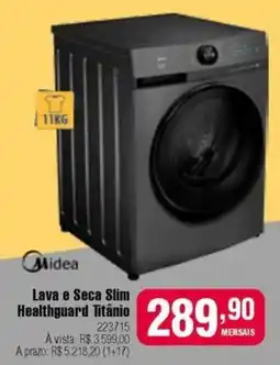 Berlanda Lava e Seca Slim Healthguard Titânio oferta