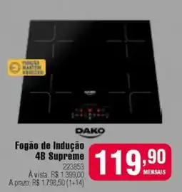 Berlanda Fogão de Indução 4B Supreme oferta