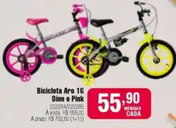 Berlanda Bicicleta Aro 16 Dino e Pink oferta