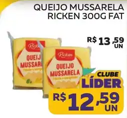 Lider Atacadista Queijo mussarela ricken oferta