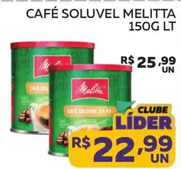 Lider Atacadista Café soluvel melitta oferta