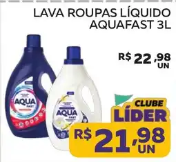 Lider Atacadista Lava roupas líquido aquafast 3l oferta