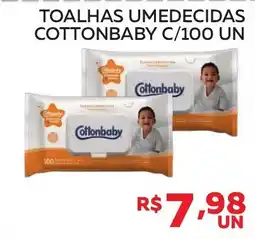Lider Atacadista toalhas umedecidas cottonbaby oferta