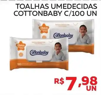 Lider Atacadista toalhas umedecidas cottonbaby oferta