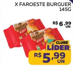 Lider Atacadista X faroeste burguer oferta