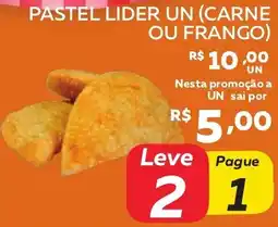 Lider Atacadista Pastel lider un (carne ou frango) oferta
