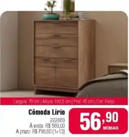 Berlanda Cômoda Lírio oferta