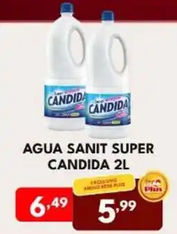 Rede Plus Supermercados Agua sanit super candida oferta