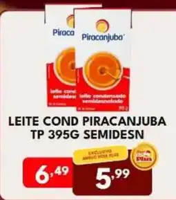 Rede Plus Supermercados Leite cond piracanjuba tp 395g semidesn oferta