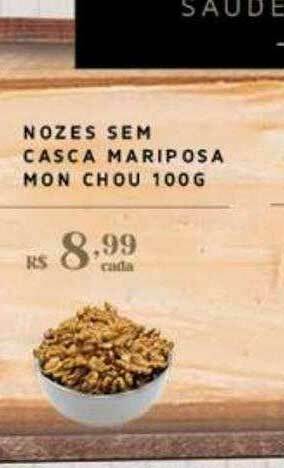 Empório Bahamas Nozes Sem Casca Mariposa Mon Chou oferta