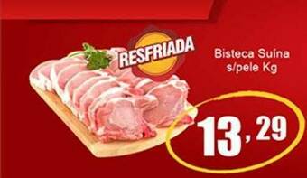 Dubom Supermercados Bisteca Suína S-pele Kg oferta