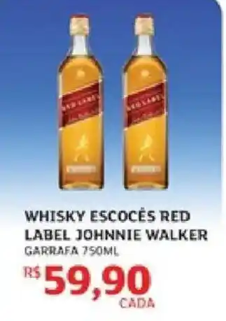 Whisky escocês red label johnnie walker