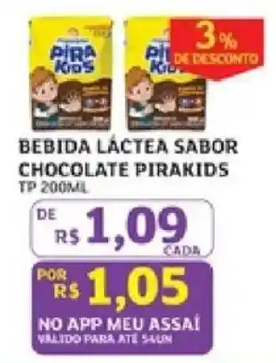 Bebida láctea sabor chocolate pirakids