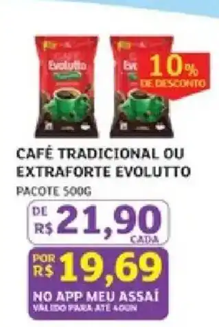 Café tradicional ou extraforte evolutto