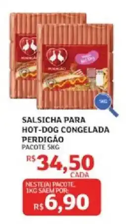 Assaí Atacadista Salsicha para hot-dog congelada perdigão oferta