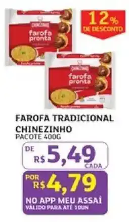 Assaí Atacadista Farofa tradicional chinezinho oferta