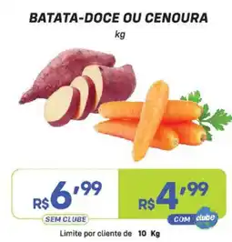 Prezunic batata-doce ou cenoura oferta