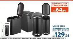 Sam's Club Member's mark - lixeira lean oferta