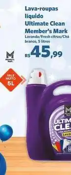 Sam's Club Clean - lava-roupas liquido ultimate oferta