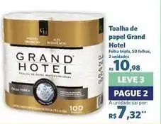 Sam's Club Grand hotel - toalha de papel oferta