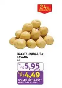 Assaí Atacadista De - batata-monalisa lavada oferta